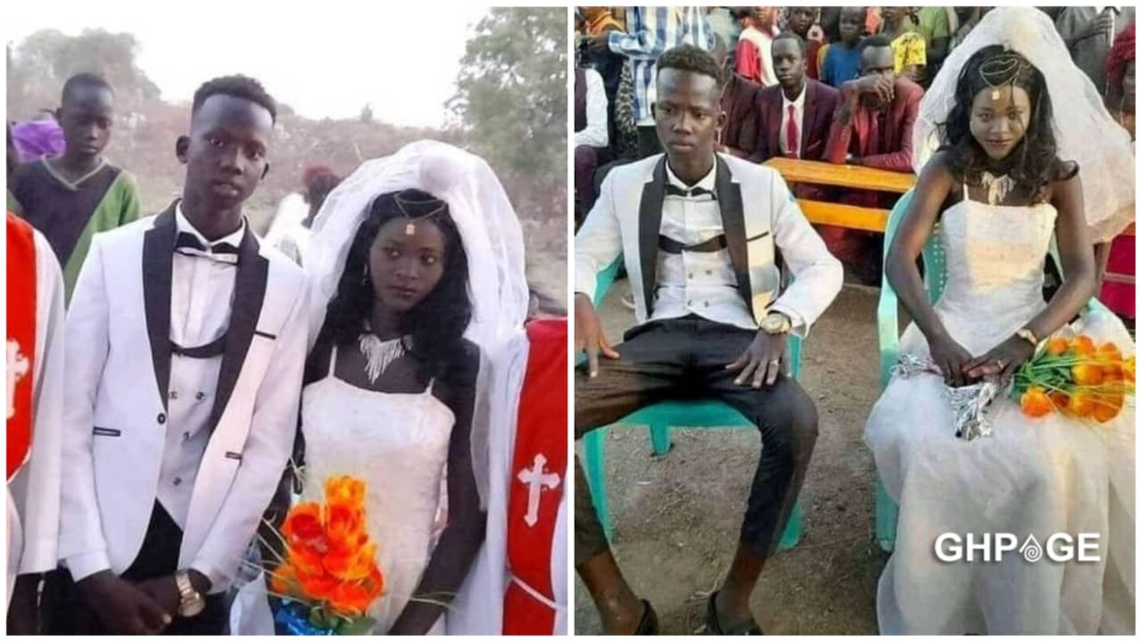 Photos drop as 15-year-old boy marries his classmate who is 16 in a lavish wedding ceremony