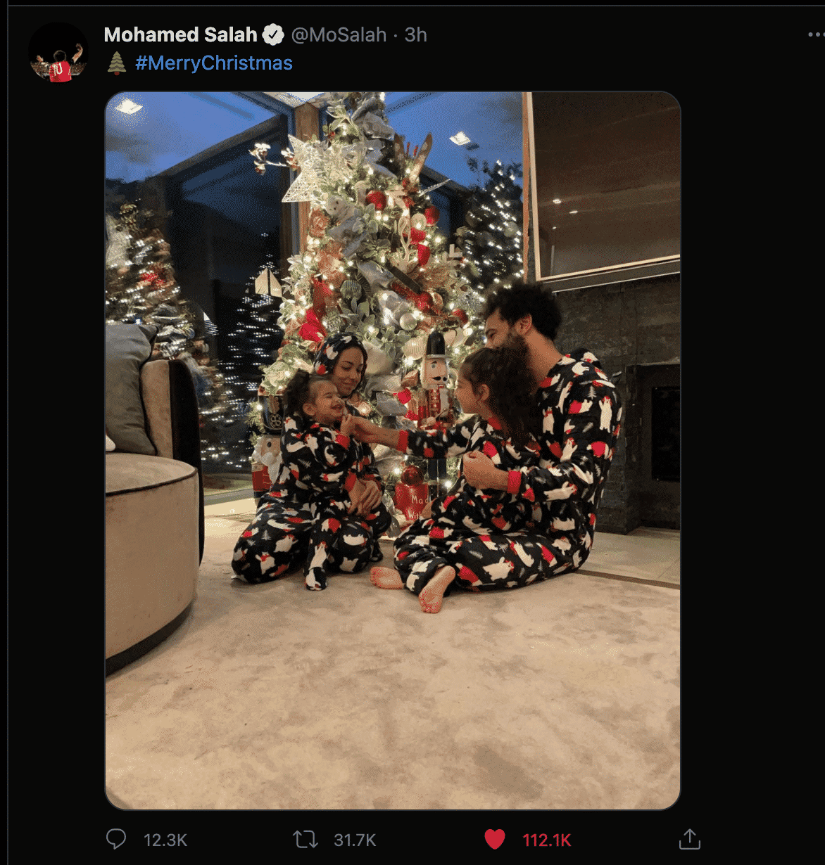 "It's haram" Muslims descends on Mo Salah for celebrating Christmas