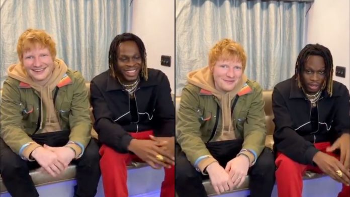 Video of Ed Sheeran singing with Fireboy in Yoruba thrills Nigerian fans