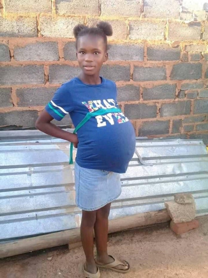 Photos of a 10-year-old girl heavily pregnant causes stir online