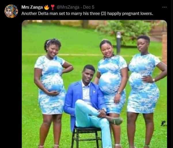 This is legendary:- Man set to marry 3 women he impregnated at the same time