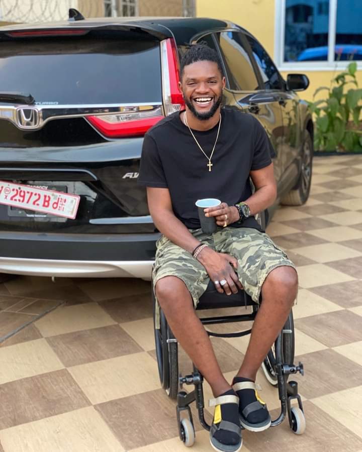 Ogidi Brown flaunts his tear rubber car on social media (photos)