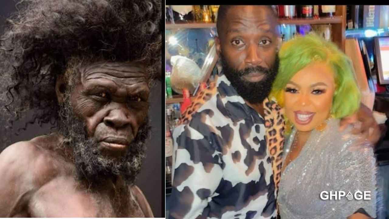 Mzbel subtly shades Afia Schwar’s new boyfriend over his looks with a picture of a Neanderthal