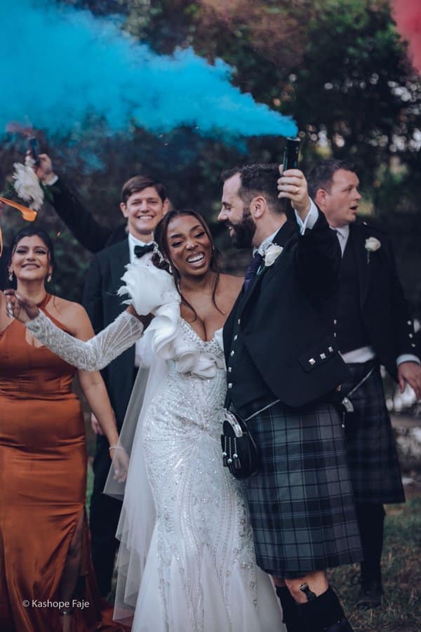 A Scottish man flew down to Accra with his family to marry a lucky Ghanaian lady. See Photos