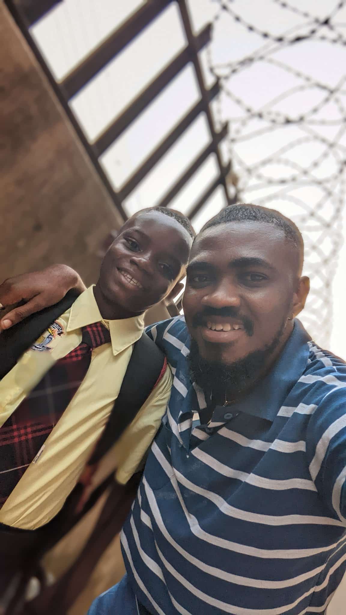 Kind man transforms life of poor kid he saw collecting scraps, enrols him in school [Photos]