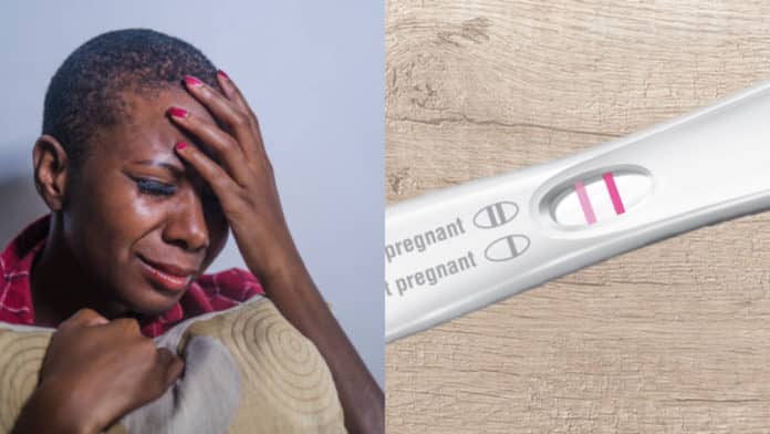 Lady in tears after finding out she's pregnant for UK borga she met during Christmas, shares 'regret' story