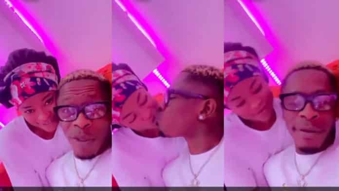 Shatta Wale in love reveals plans of marrying new girlfriend Elfreda in lovey-dovey video 