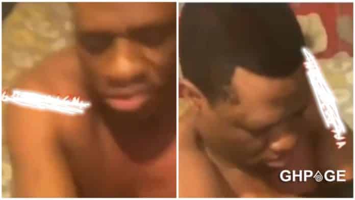 Husband comes home to meet another man seriously bonking his wife (Video)