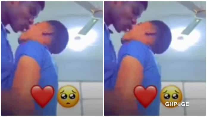 Free SHS students deeply kiss and make love in the classroom in the presence of their colleagues (Video)