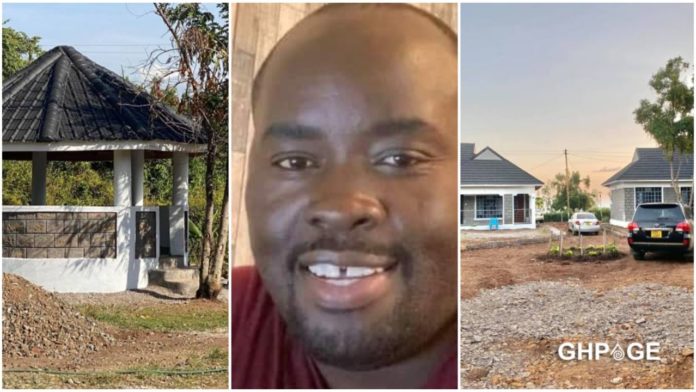 Polygamous man who doesn't want trouble builds the same house for his two wives with matching paints (Photos)