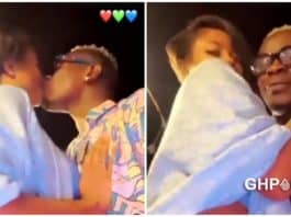 Shatta Wale finally shows the face of his new girlfriend in a new kissing video