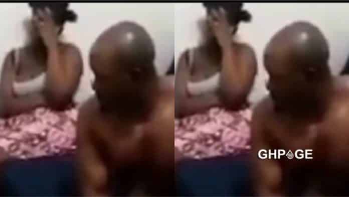 Husband comes home from work to meet a macho man sleeping with his wife on their matrimonial bed (Video)