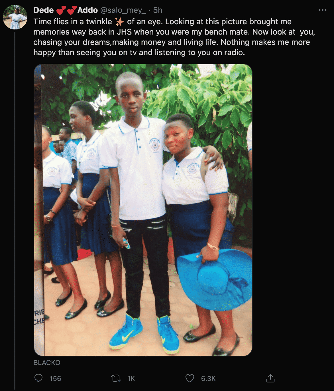 “You were my bench mate, now you’re a star” – Black Sherif’s basic school classmate recounts