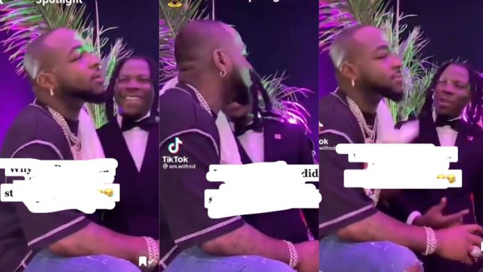 Did Davido just snub Stonebwoy for being too clingy? Check out video