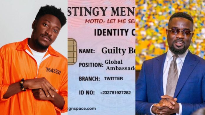 Check out Sarkodie's welcome message to Guilty Beatz as he officially joins Stingy Men Association 