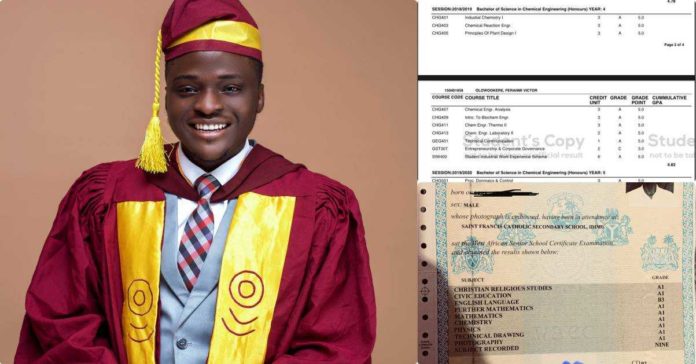 Student graduates with First Class after bagging nine A's in WASSCE, wins multiple awards and scholarships 