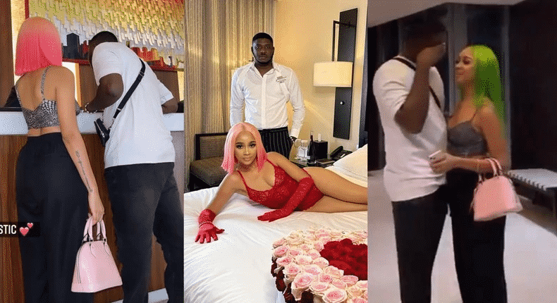 Sister Derby taunts Medikal with loved up photos and video of her new boyfriend on Valentine’s Day
