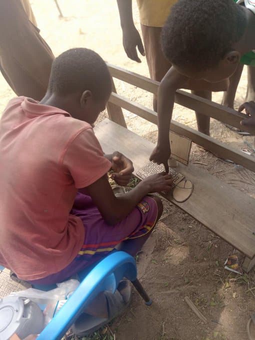 “We need help” – ICT teacher tells how he teaches students (Photos)