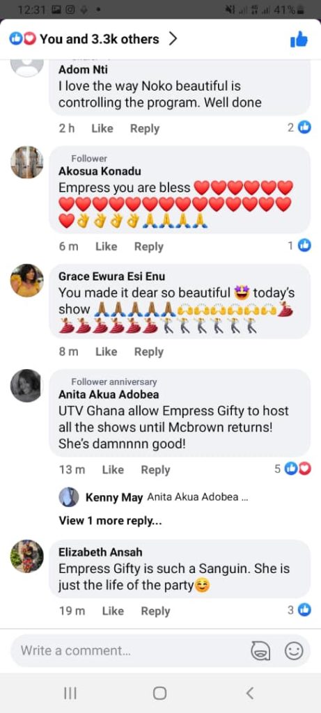 “She’s too good” – Netizens Tell Fadda Dickson to keep Empress Gifty as the host of United Showbiz