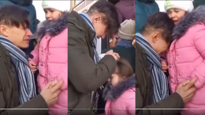 This sad video of Ukrainian father partying ways with daughter will break your heart