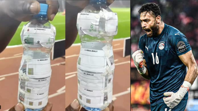AFCON 2021 Final: Egypt goalkeeper had a water bottle that had info all Senegal penalty takers  