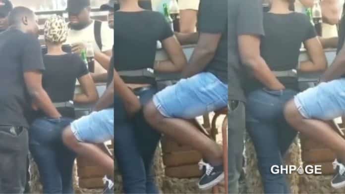 Boyfriend and girlfriend caught getting intimate in the public - Video