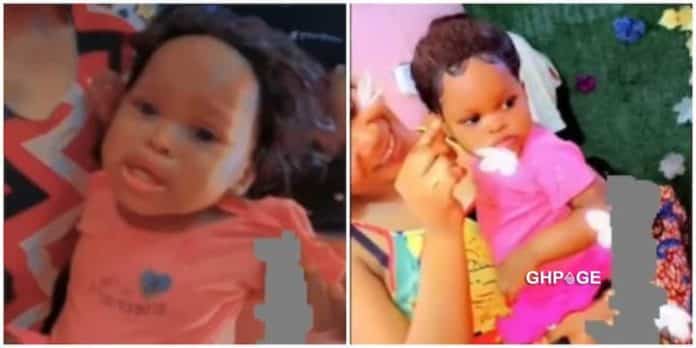 Slayqueen mother gets a frontal lace for her 10 months old daughter; Baby cries throughout the session (Video)