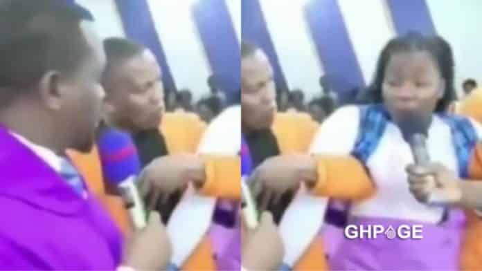 Popular Pastor gives an elderly woman a dirty slap during deliverance (Video)