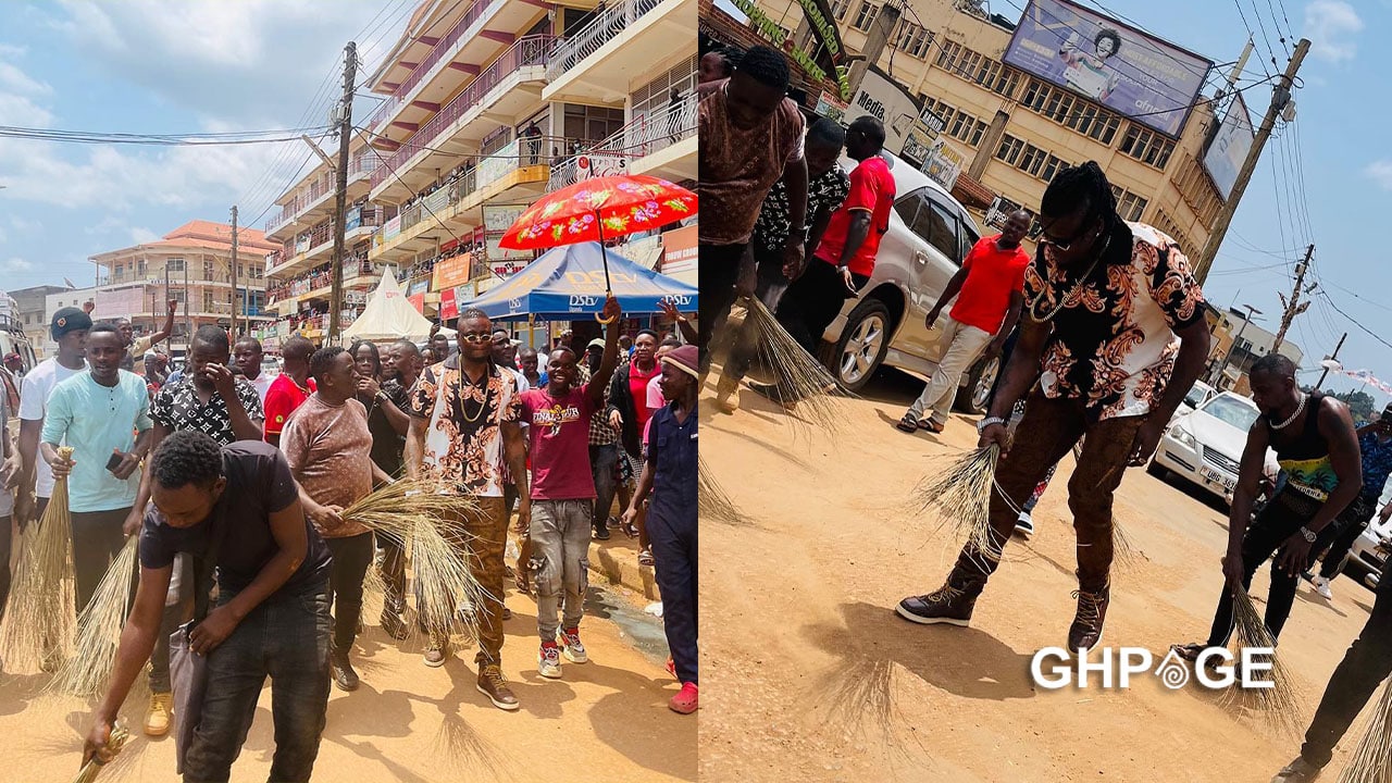 Popular Ugandan singer forced to sweep streets as apology for showing ...