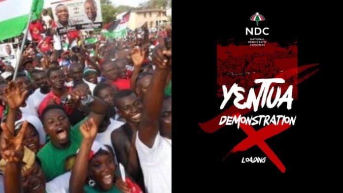 NDC youth to stage 'Yentua' demo against E-LEVY