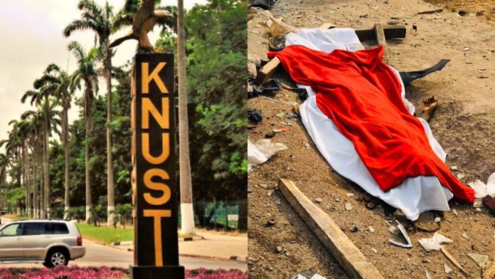 KNUST fresher dies after she was crushed into by a car near campus 