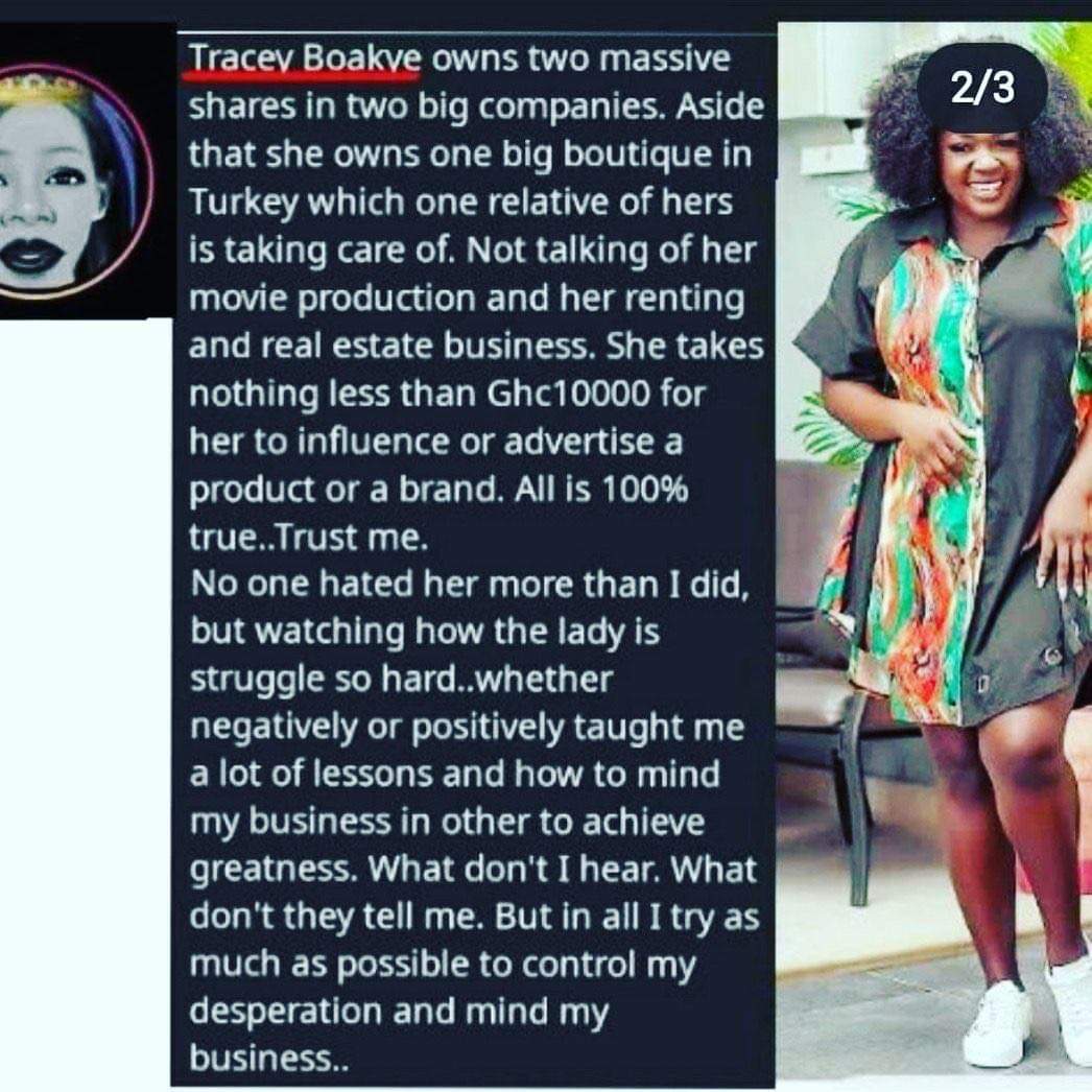 Tracey Boakye owns a big boutique in Turkey, see the list of properties she owns (Photos)