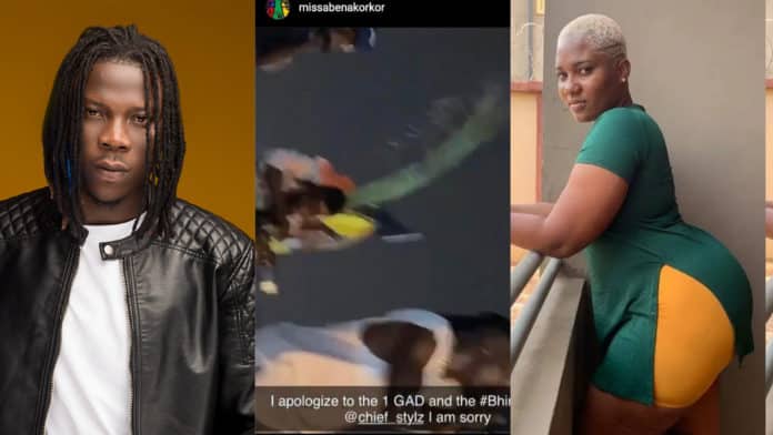 Abena Korkor shares new video as she apologises to Stonebwoy after saying his 'sex was whack'