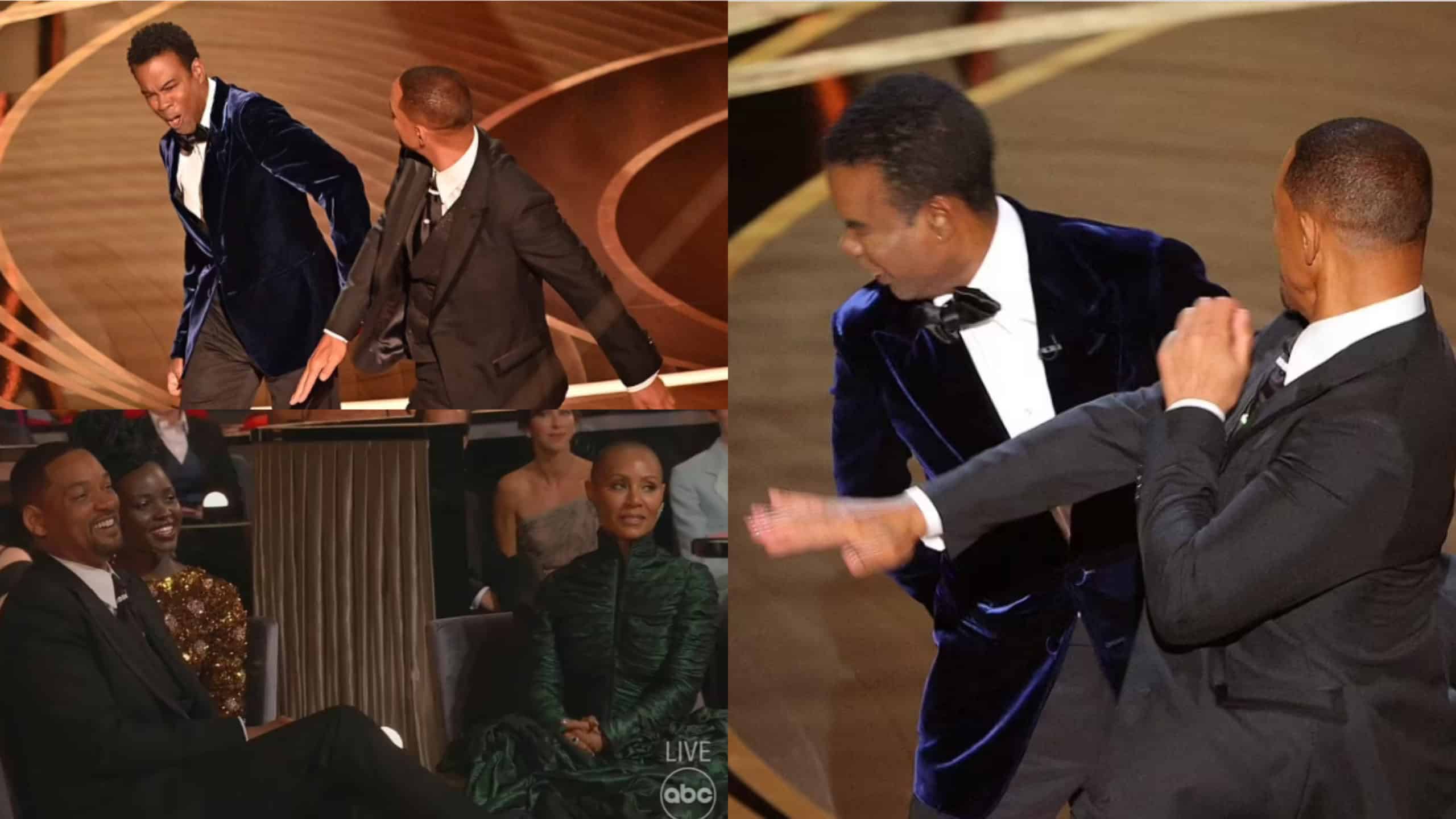 Will Smith slaps Chris Rock at the Oscars for making jokes about his wife's head