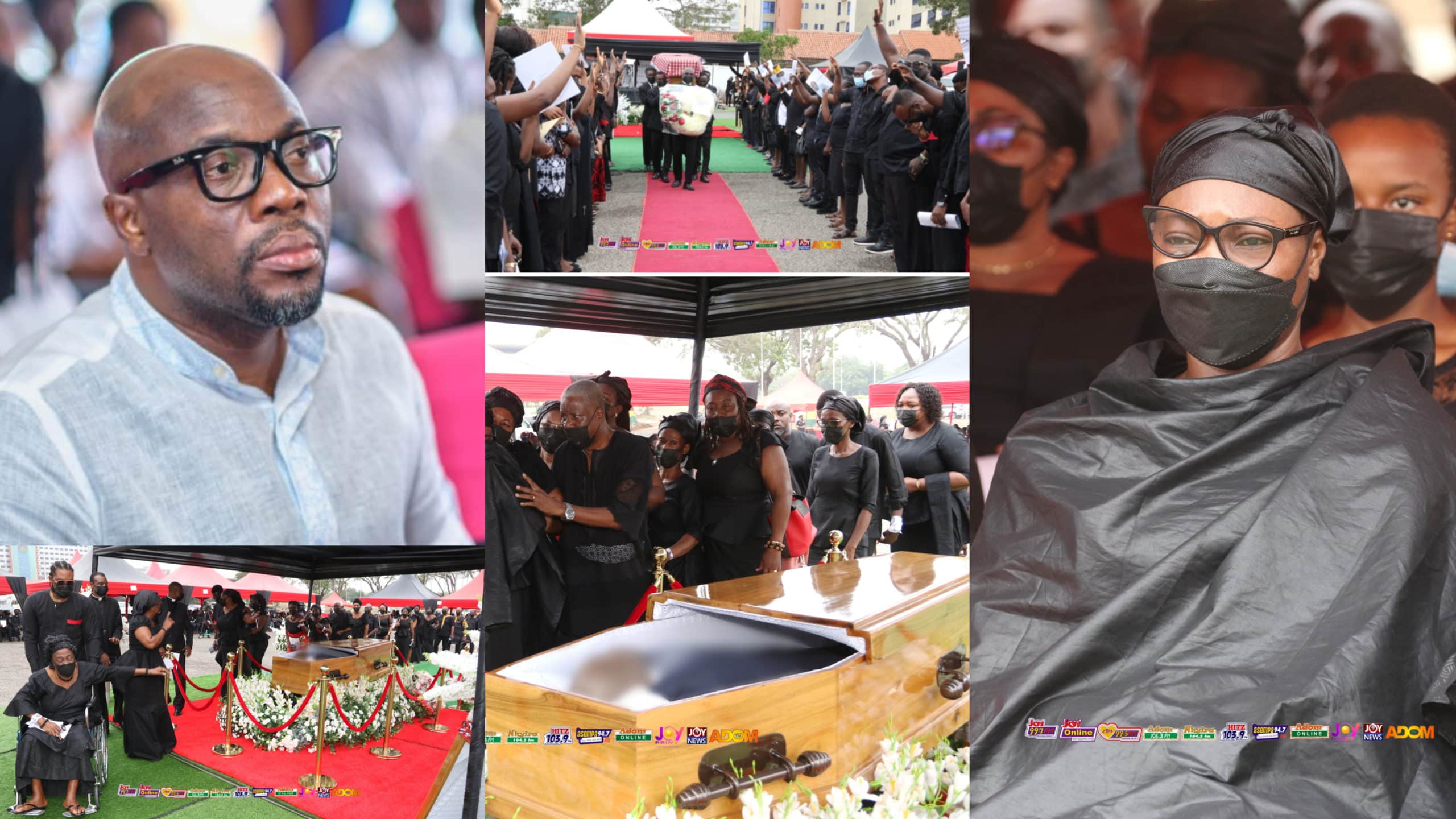 Videos and photos from the funeral service of JOY FM Manager, Late Elvis Quarshie