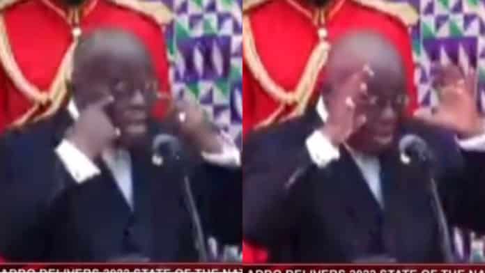 E-LEVY: Nana Akufo-Addo mocks the minority and Ghanaians in parliament
