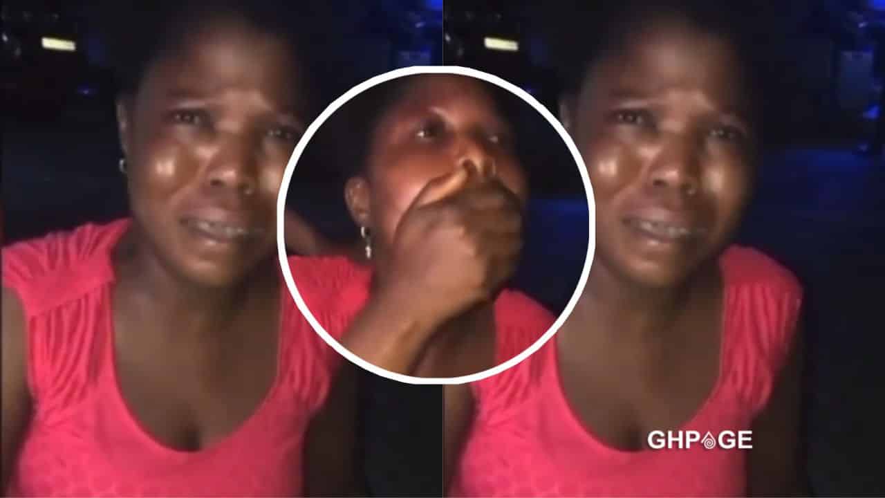 "I gave him my heart but he has broken it into pieces" - Lady cries and rolls herself on the floor after breakup (Video)