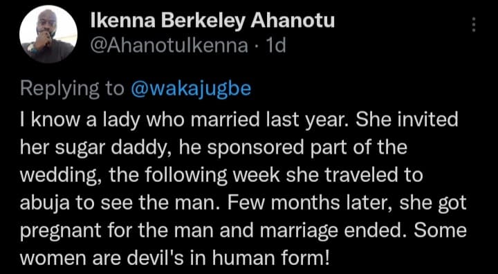Fear women: Lady convinces her sugar Daddy to sponsor her wedding, groom finds out and divorces the lady 3 days later