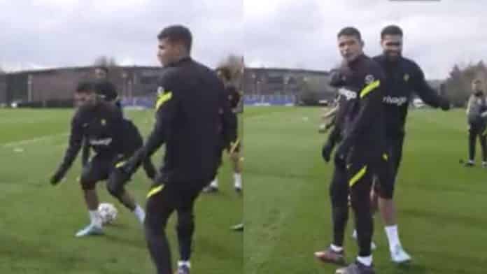 Watch: Thiago Silva’s skilful nutmeg on Loftus-Cheek in Chelsea training