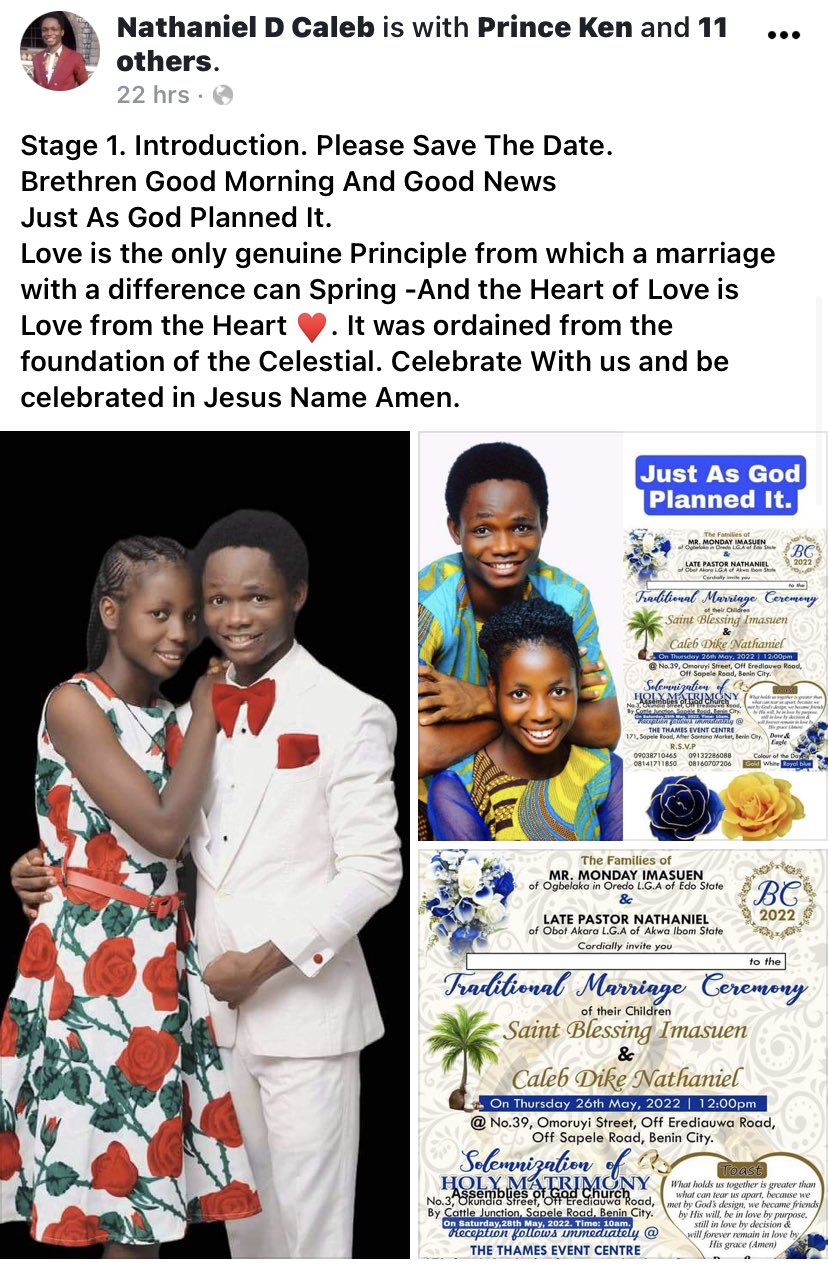 'Small Boy' Pastor Set to Marry His Girlfriend - Photos