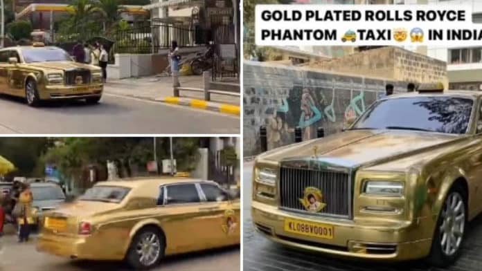 Gold plated Taxi in India