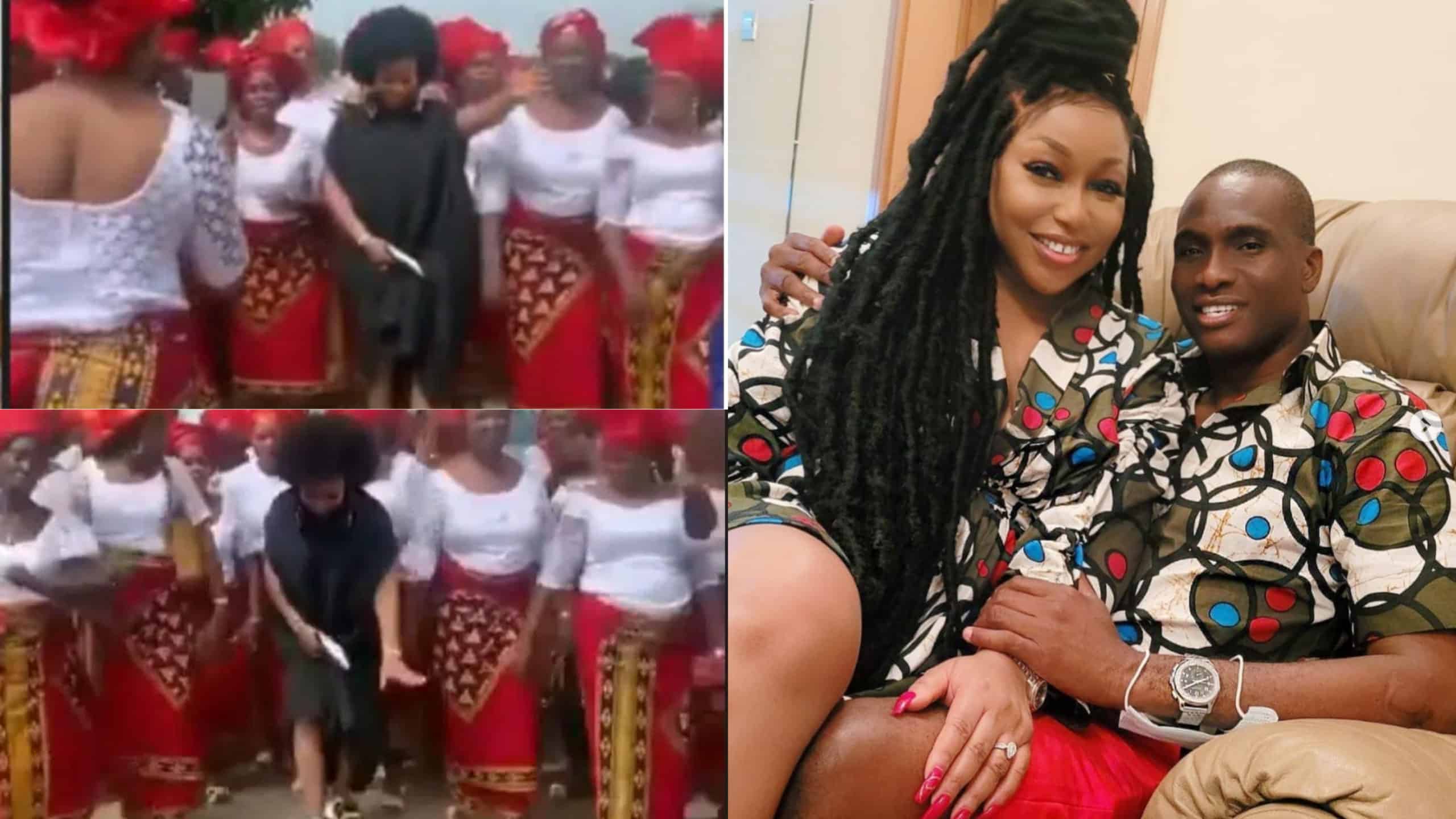 Rita Dominic undergoes interesting ritual before allowed to enter husband's house