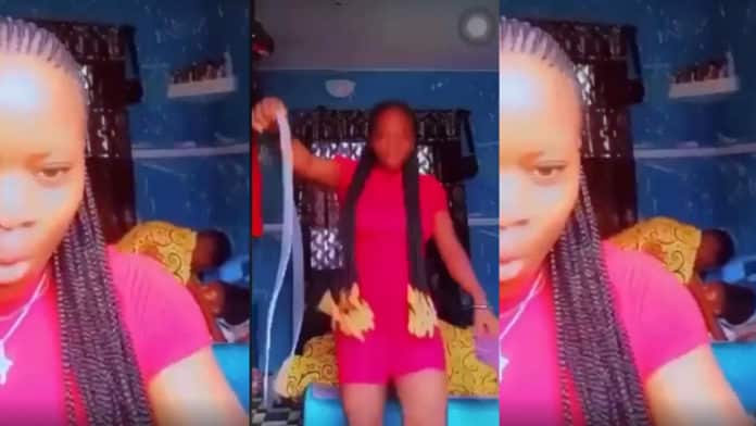 Lady shares live video session of friend's bedroom session with boyfriend 