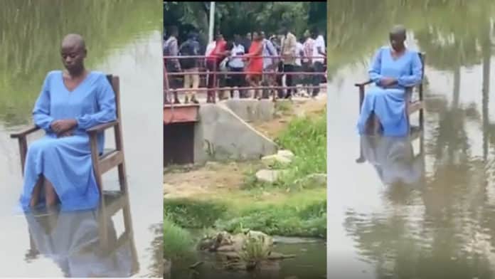 KNUST student causes 'ritual' scare by sitting in river, authorities react