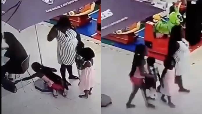 Viral video of mother aiding daughter to steal tourist's handbag