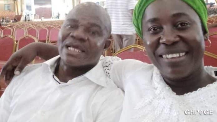 Osinachi and her husband Peter happily smiling