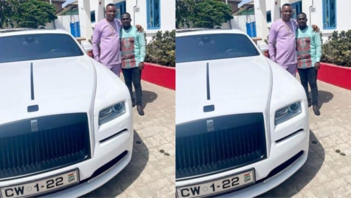 Chairman Wontumi flaunts his customized Rolls Royce