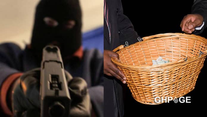 robbers attack church, steal offertory