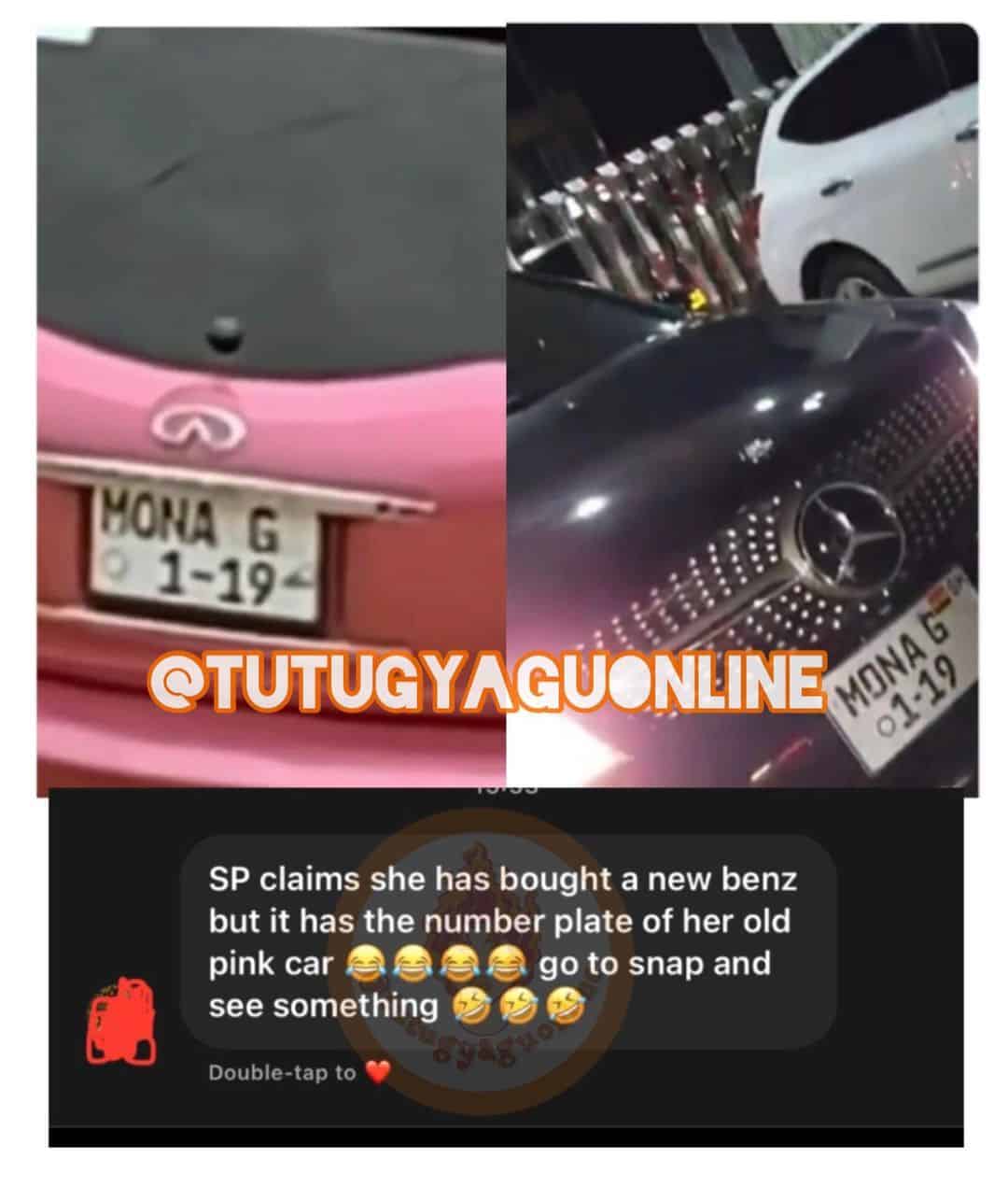 Mona Gucci exposed after faking that she has bought a new Mercedes-Benz Mona Gucci exposed after faking that she has bought a new Mercedes-Benz