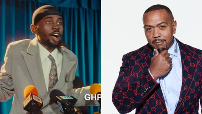 US record producer Timbaland reacts to 